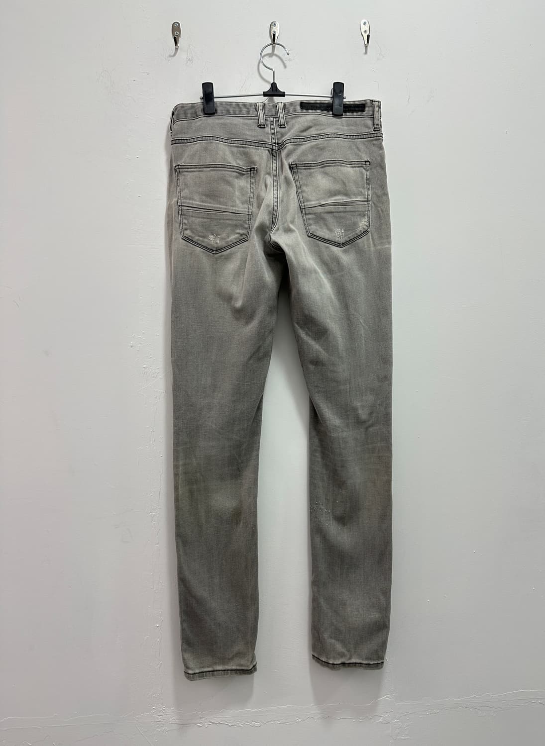 Zara man destroyed gray washing jeans 상품이미지8