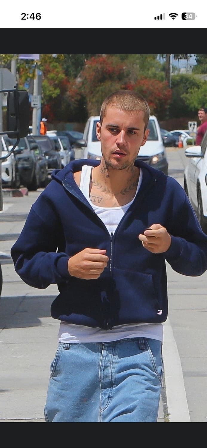 90s 러셀 애슬레틱 네이비 후드 M~L 상품이미지6