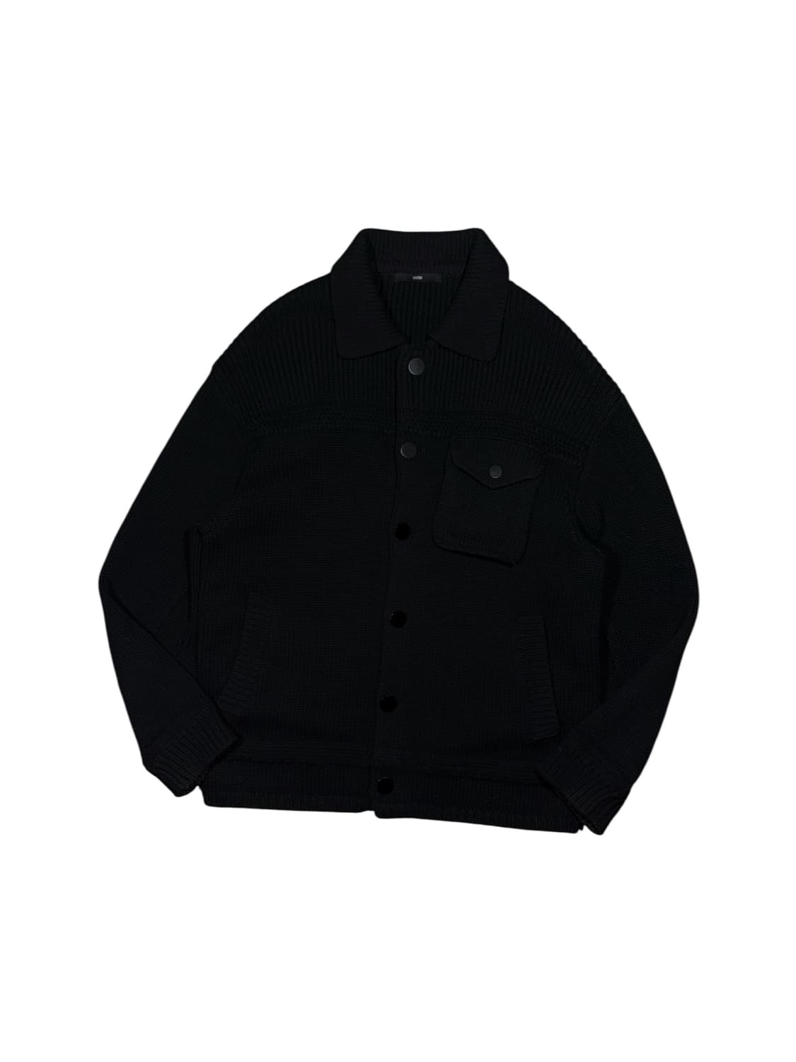 System 시스템 울 카라 니트 가디건 상품이미지1