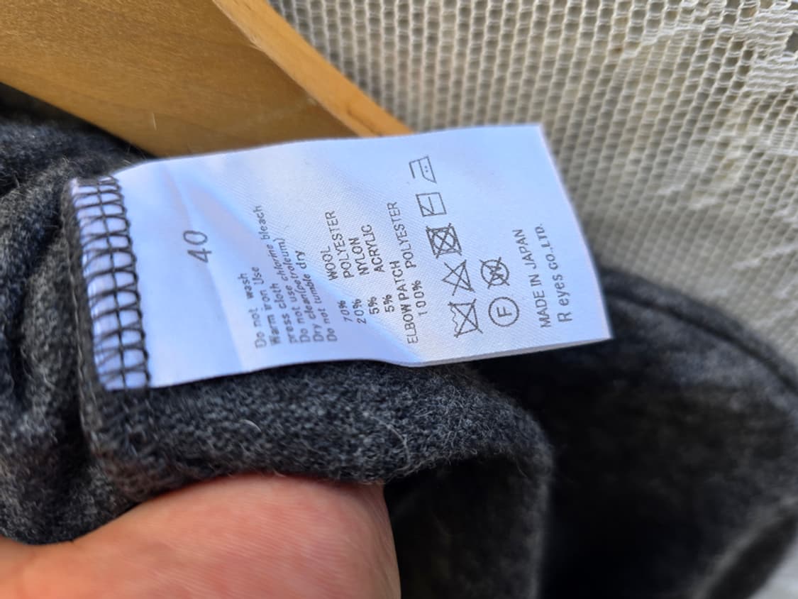 일본 네추럴 브랜드 엘보우 패치 울니트 상품이미지7