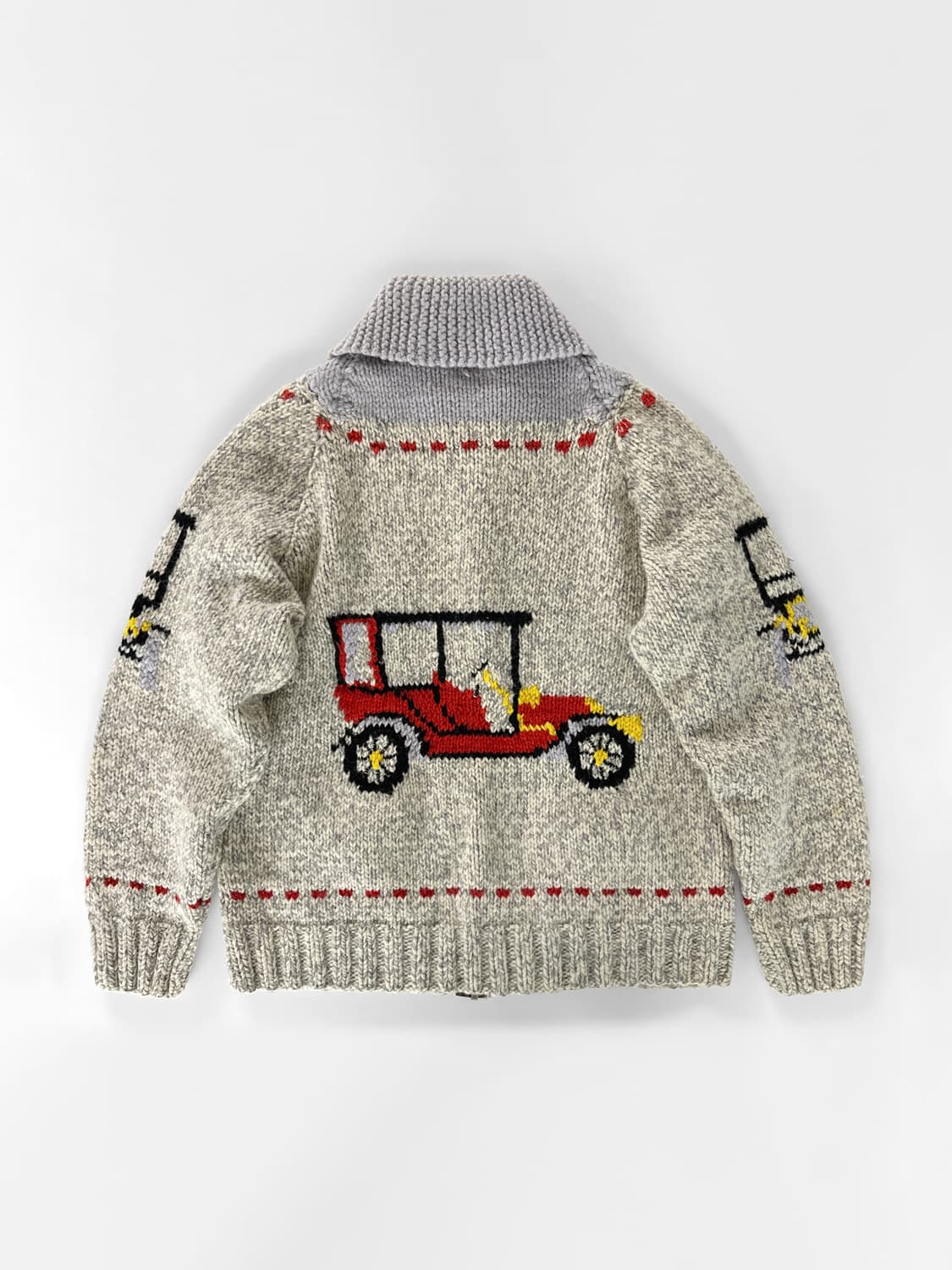 (Rare) 60s 빈티지  "Antique Autos" 코위찬 스웨터 상품이미지3