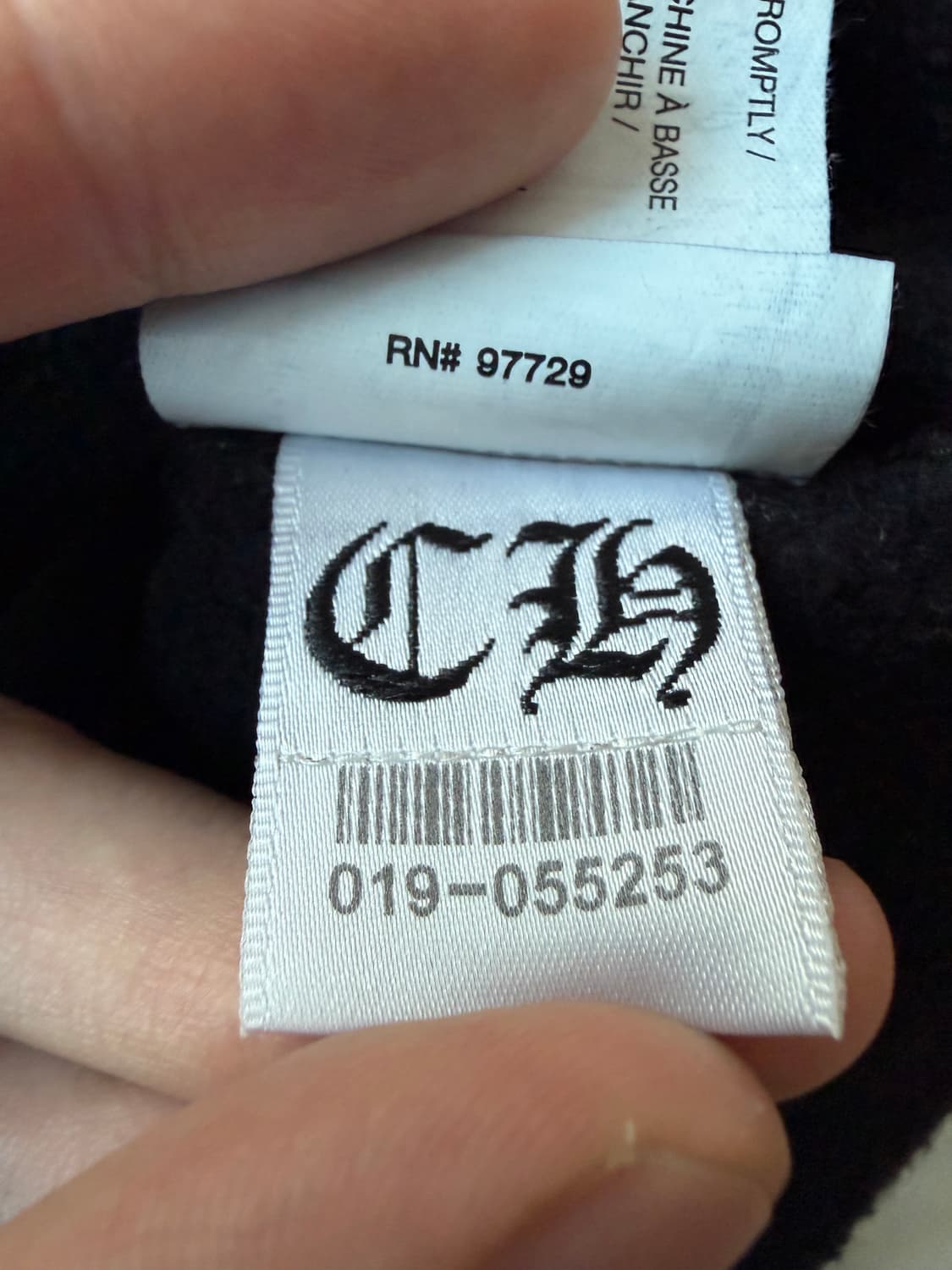 [XL] 크롬하츠 스크롤 로고 후드 하늘색 레터링 상품이미지9