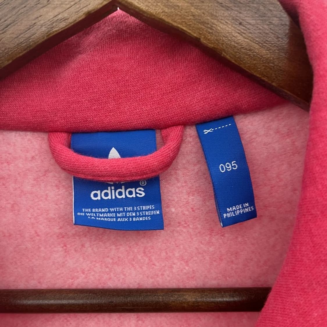 아디다스 파이어버드 Y2K 레트로 핫핑크 져지 집업 95 C09874 상품이미지5