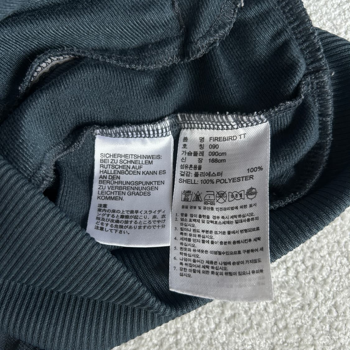 아디다스 파이어버드 그레이핑크 트랙탑 져지 s 상품이미지3