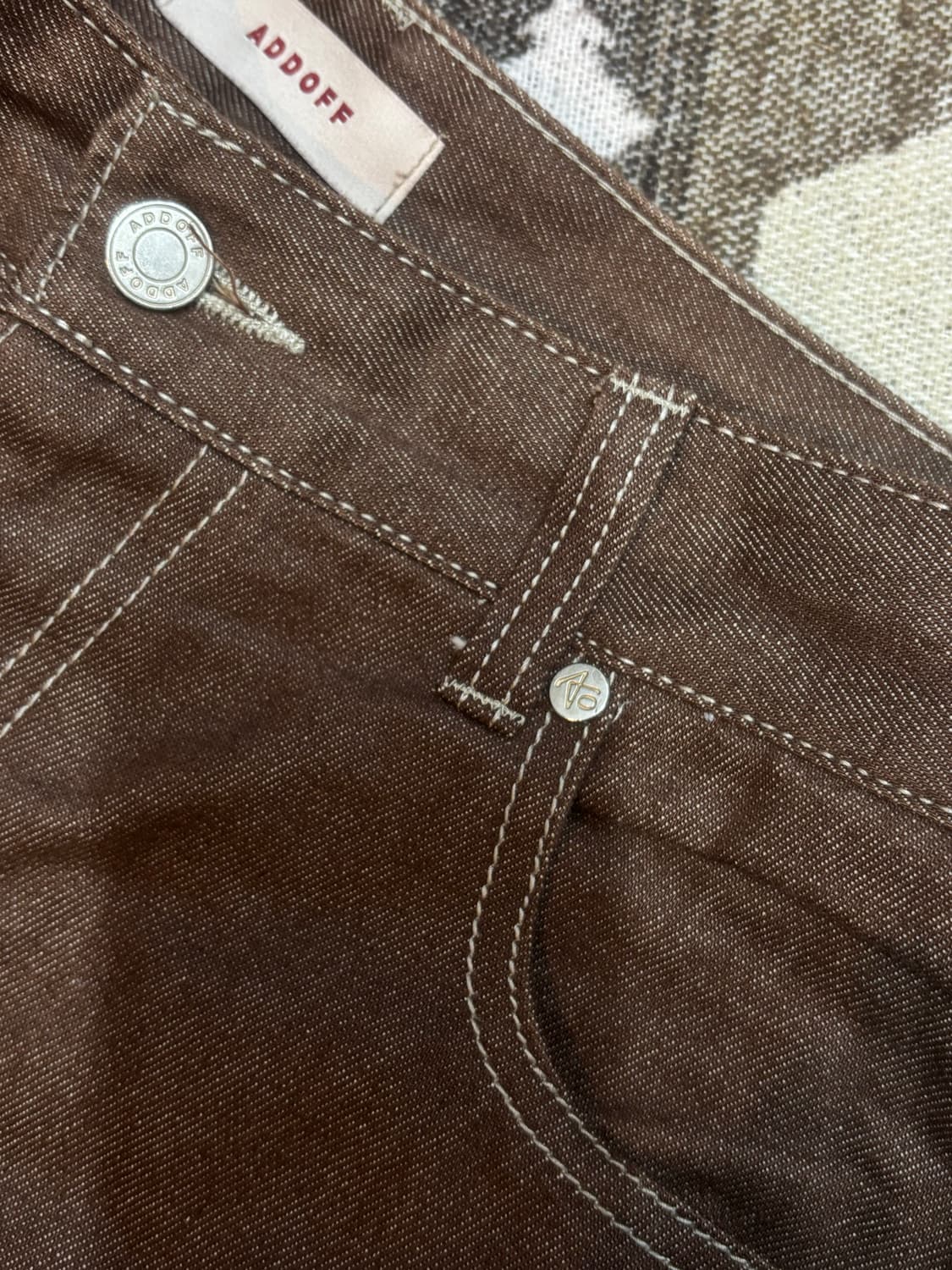 에드오프 후프 컬 데님 브라운 상품이미지4