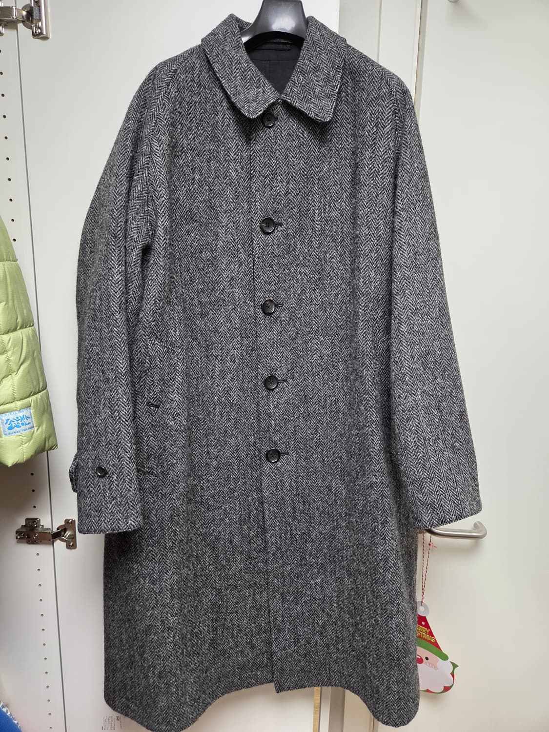 아나토미카 싱글래글런 리버시블 코트 블랙/그레이 상품이미지1