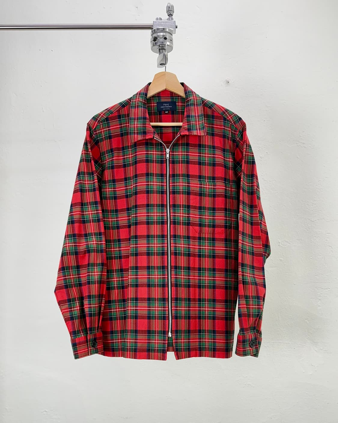어반 리서치 아이템즈 타탄 체크 셔츠 집 자켓 상품이미지1