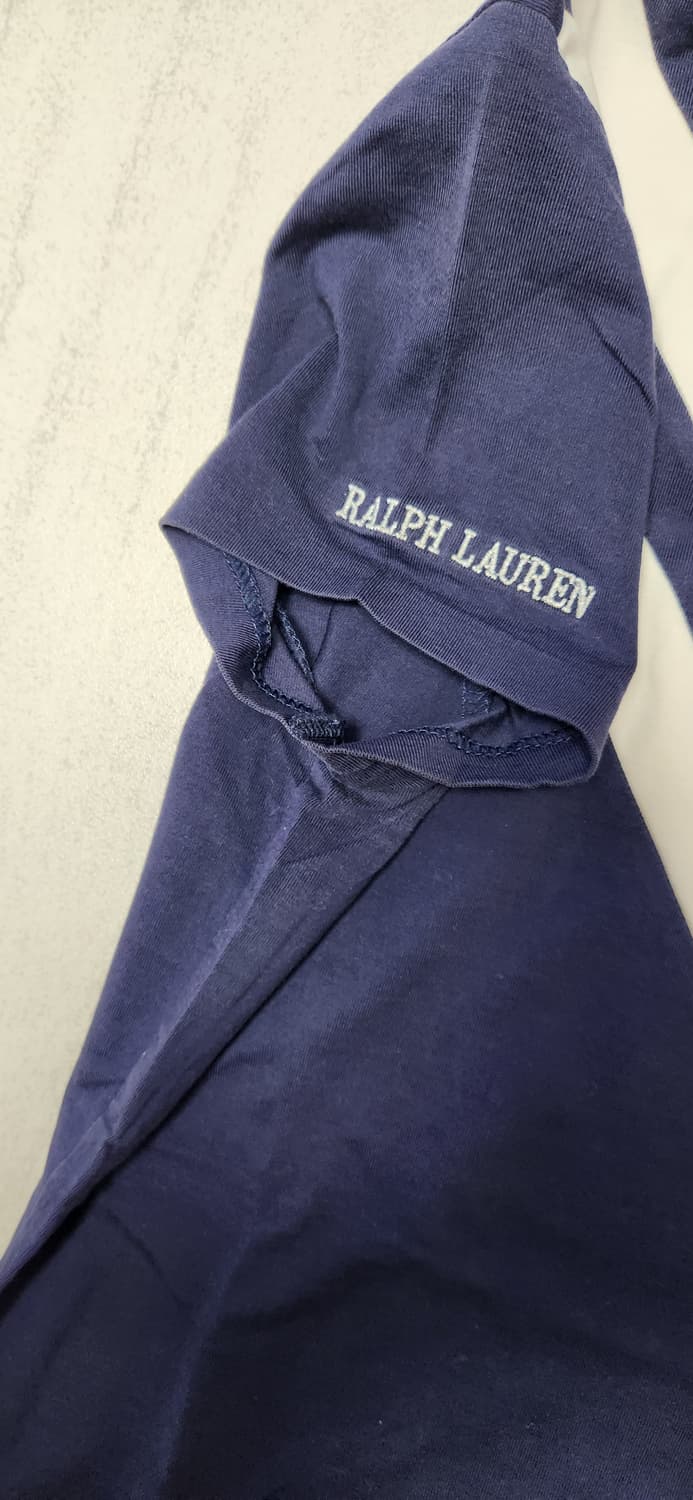 폴로 빅포니 네이비 사이드 지퍼 티 상품이미지3