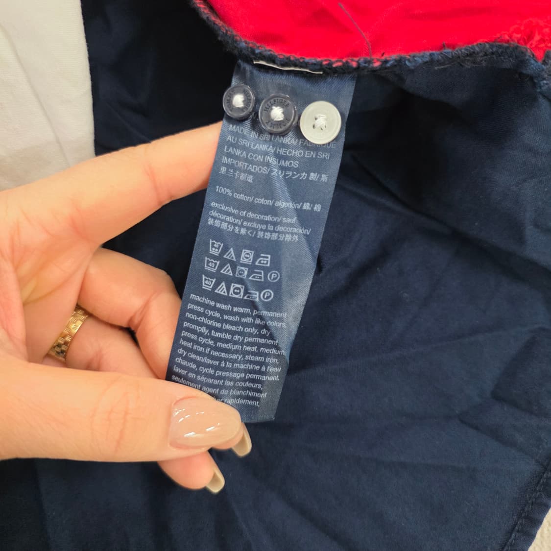 [S/P] 타미힐피거 배색 셔츠 남방 0210J 상품이미지4