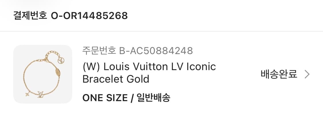 루이비통 LV 아이코닉 브레이슬릿 골드 상품이미지2