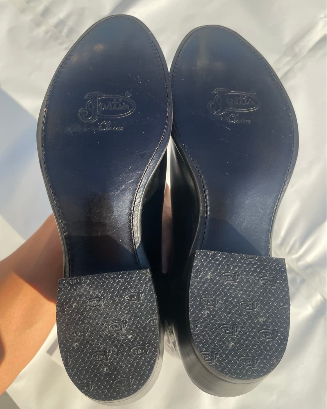 저스틴부츠 Jflex Black Cowboy Boots 10.5B 상품이미지8