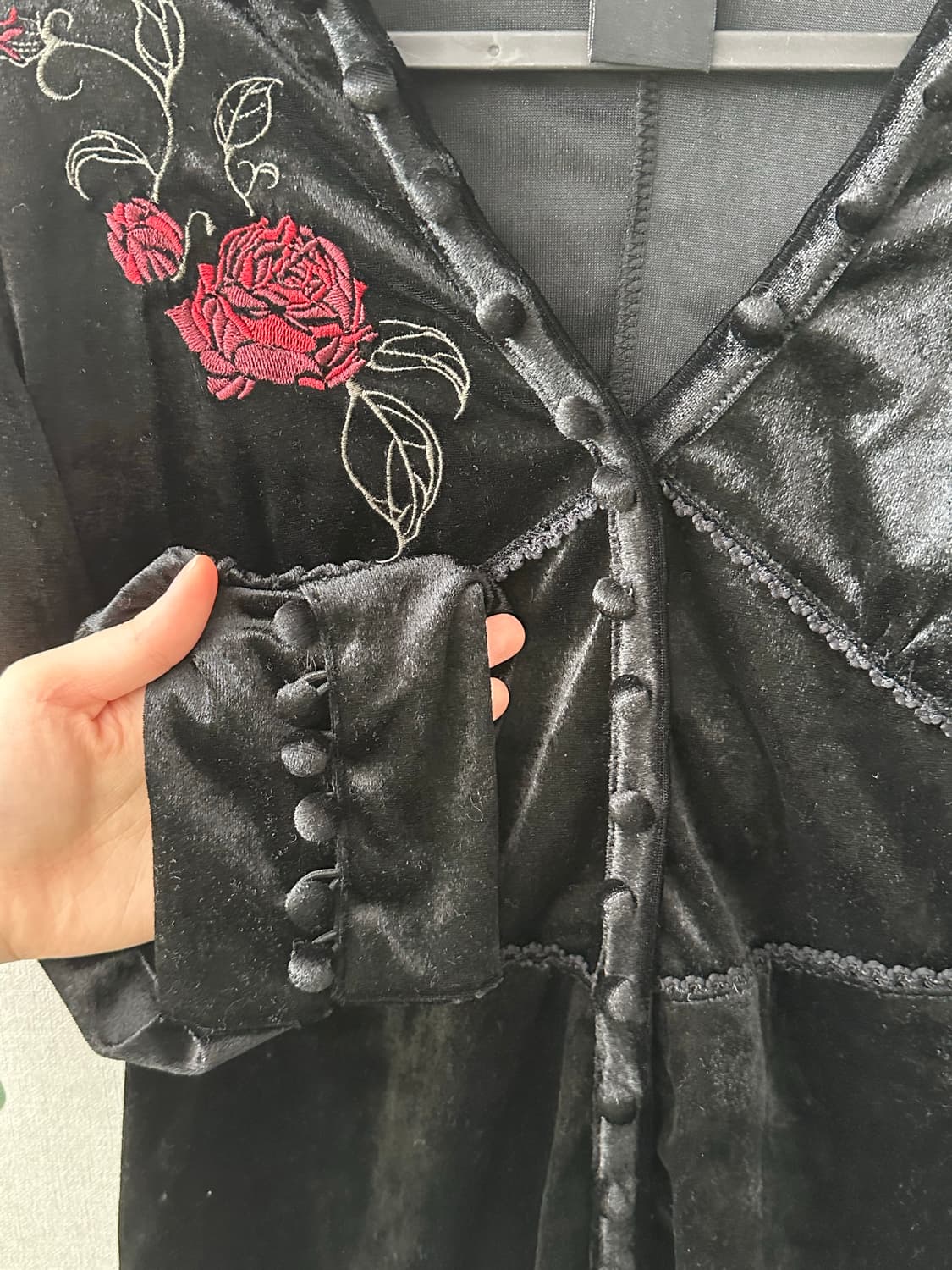 Ozz oneste velvet corset top 상품이미지3