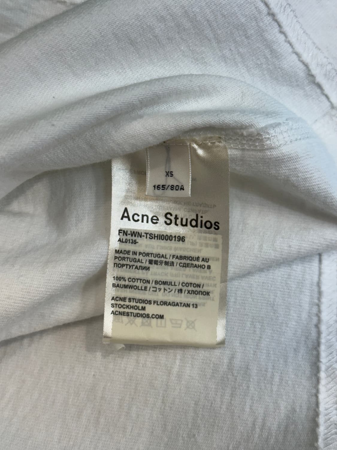 아크네 스튜디오 로고 반팔티 상품이미지9