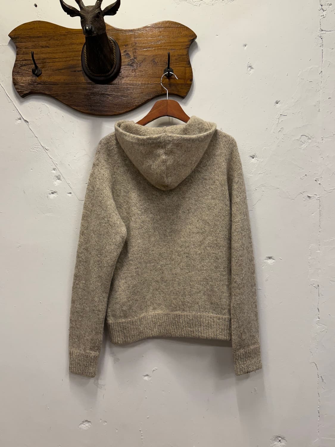 M) USA Ragg Wool Knit Hoodie 상품이미지5