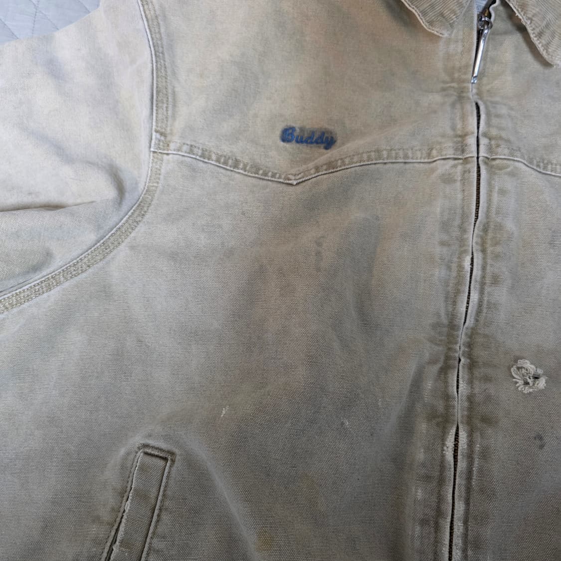 [XXL] 00s 빈티지 칼하트 산타페 j14 WET 트래쉬드 워크자켓 상품이미지3