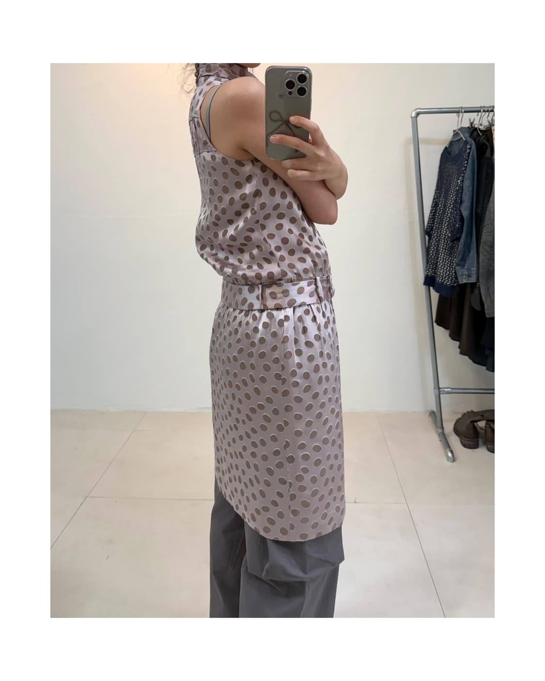 빈티지 도트 원피스 상품이미지7