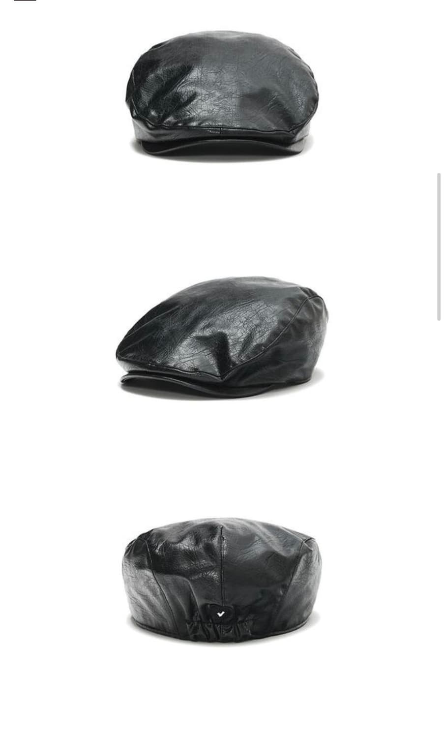 어썸니즈 CLASSIC HUNTING CAP_LEATHER BLACK 상품이미지3