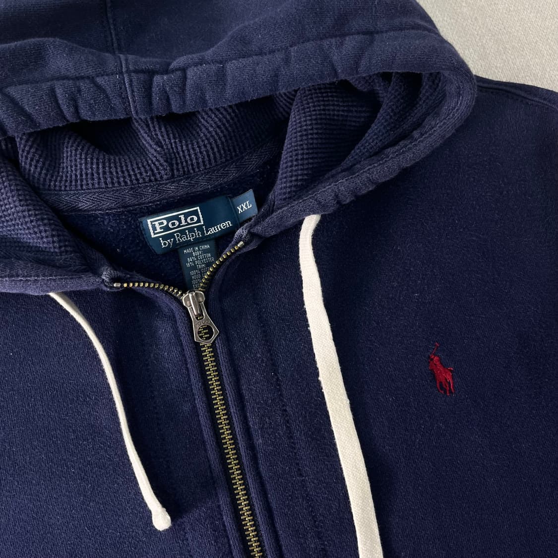 110 폴로랄프로렌 와플 네이비 후드집업 상품이미지2
