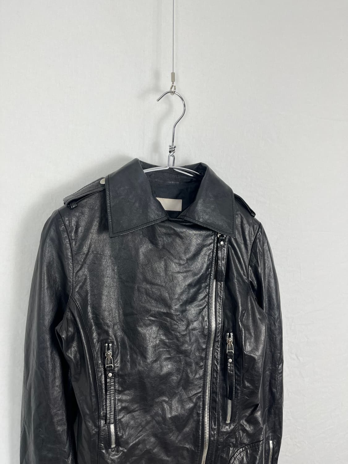 Vintage 리얼레더 라이더 자켓 상품이미지7