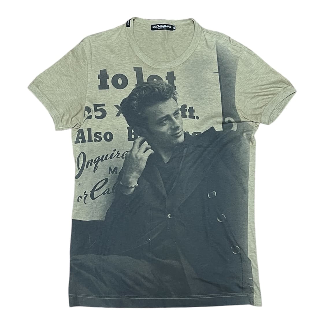 Dolce & Gabbana 제임스 딘 프린팅 티셔츠 상품이미지1