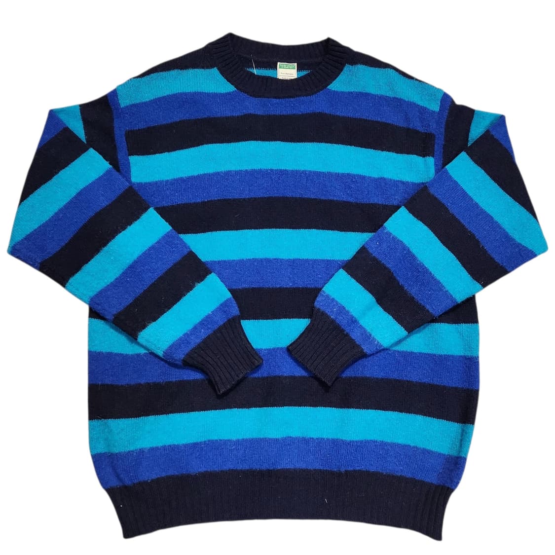 베네통 블루 스트라이프 니트 (L) 상품이미지1