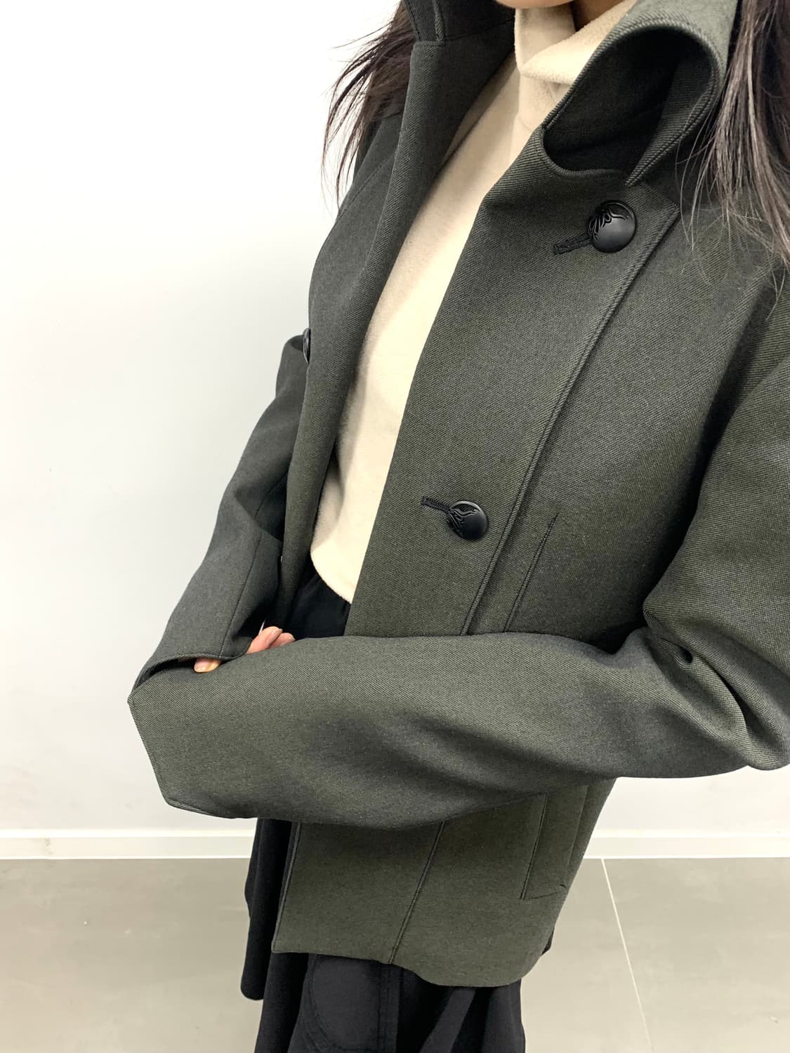 키류 피코트 카키 m 상품이미지3