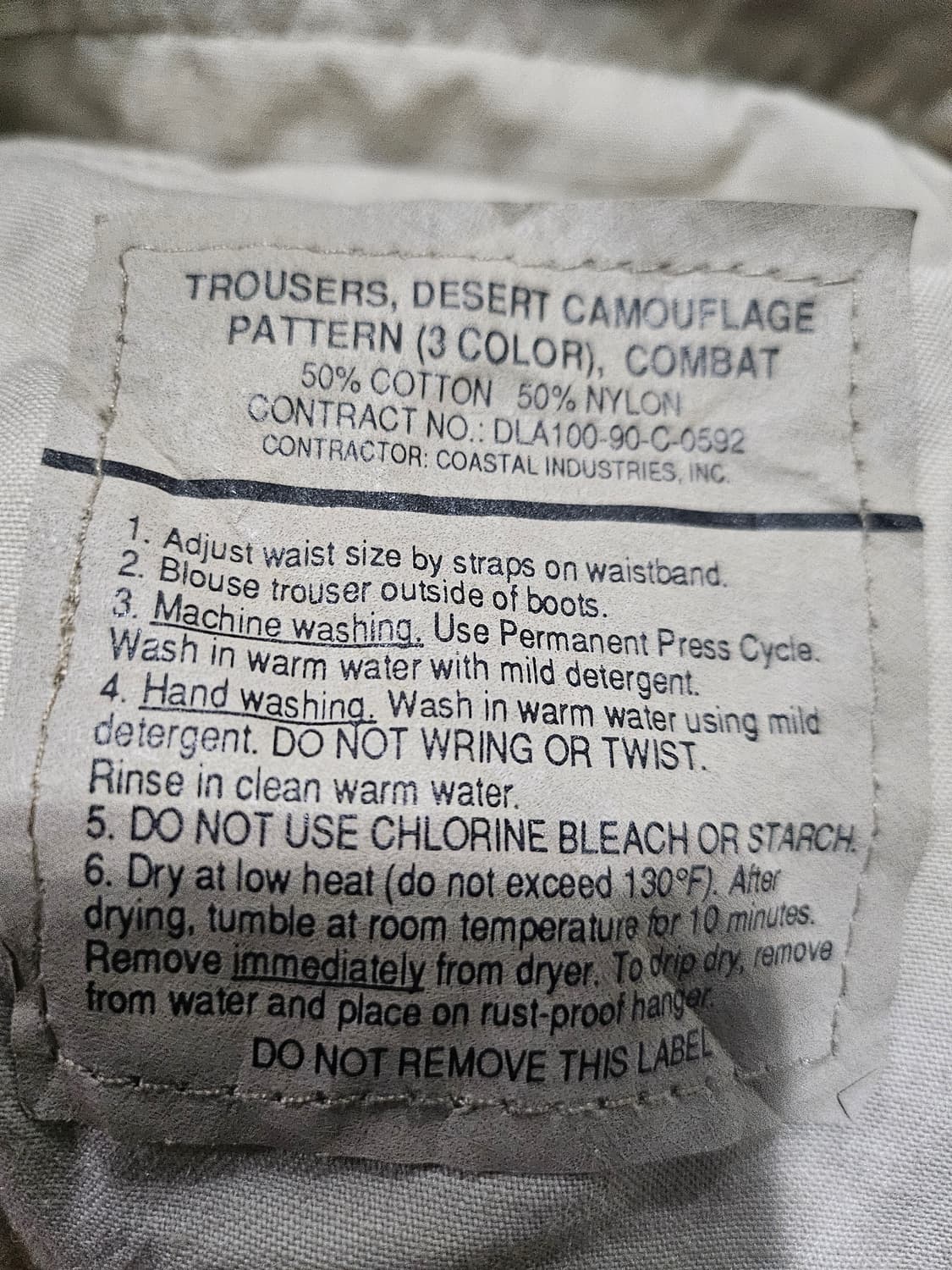 미군오리지날 사막삼색 bdu 팬츠SR 상품이미지3