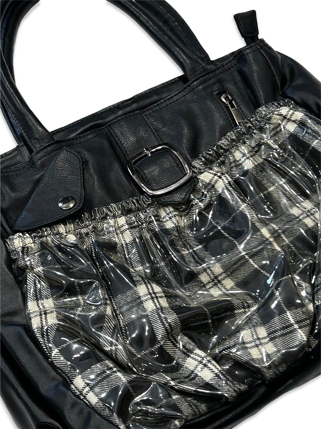 PVC check belt bag 상품이미지2
