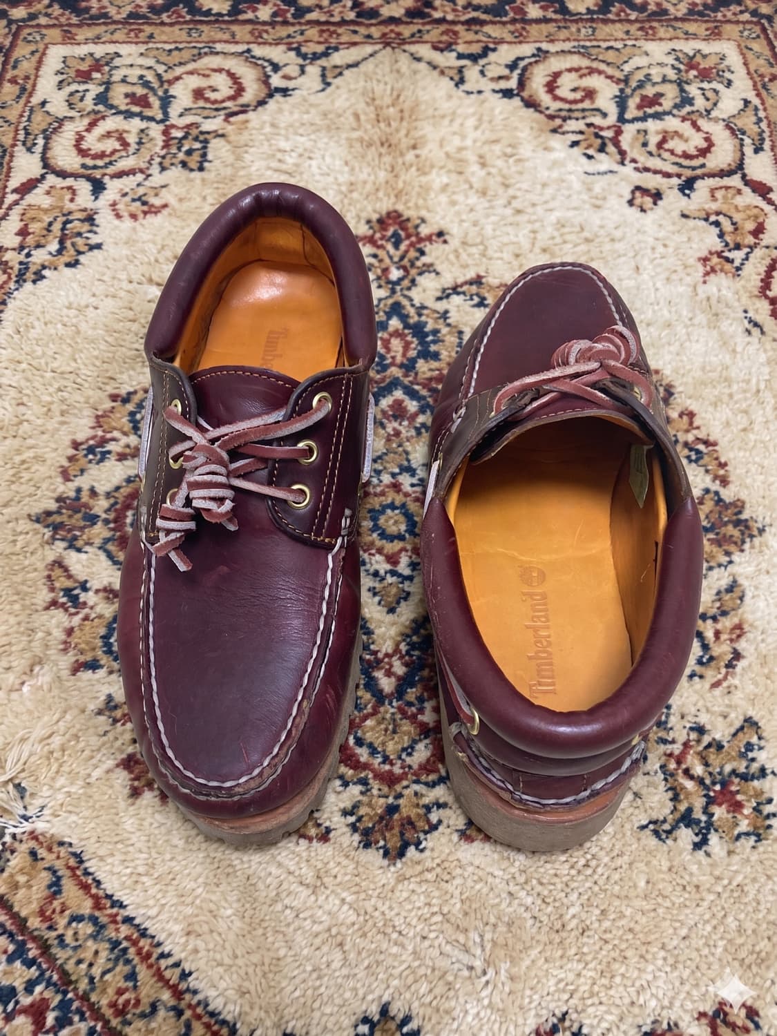 (260)팀버랜드 3아이 보트슈즈 버건디 상품이미지3