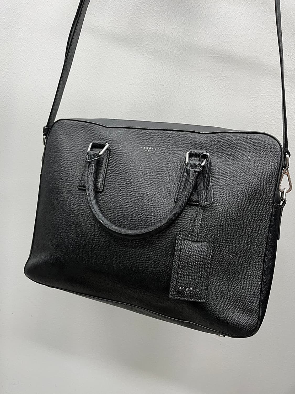 산드로 사피아노 레더 브리프케이스  상품이미지1