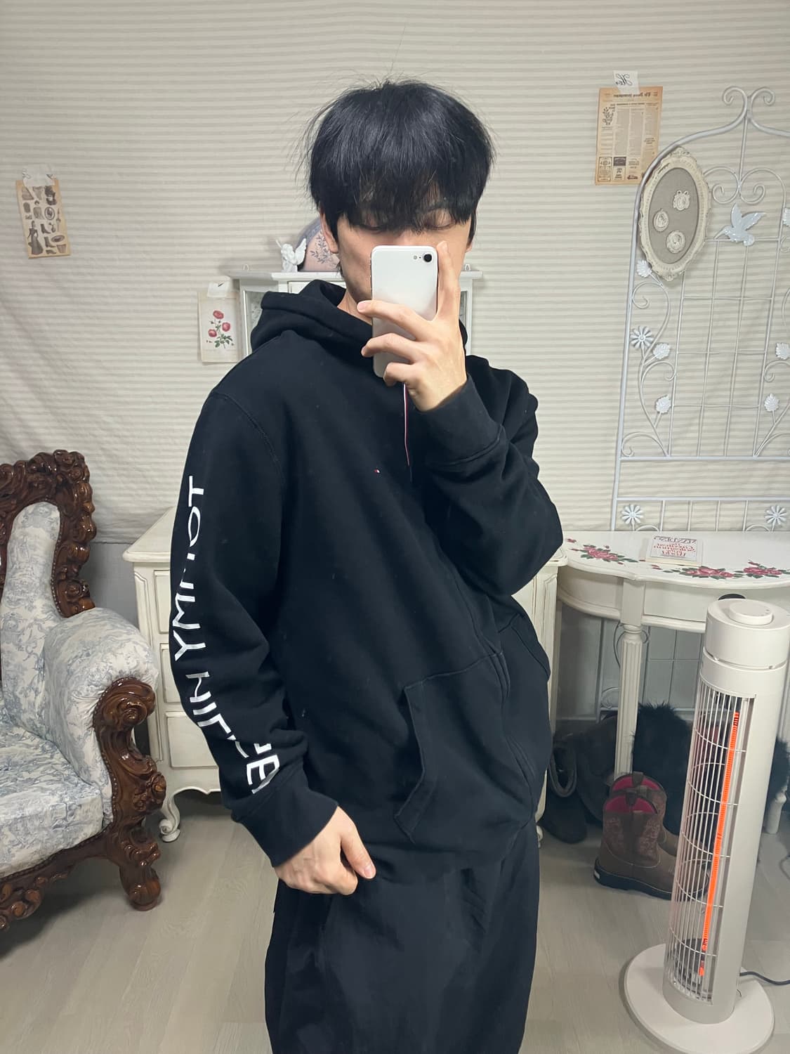 빈티지 타미힐피거 암 레터링 후드 집업 841 y2k 스트릿 모리 갸루  상품이미지2