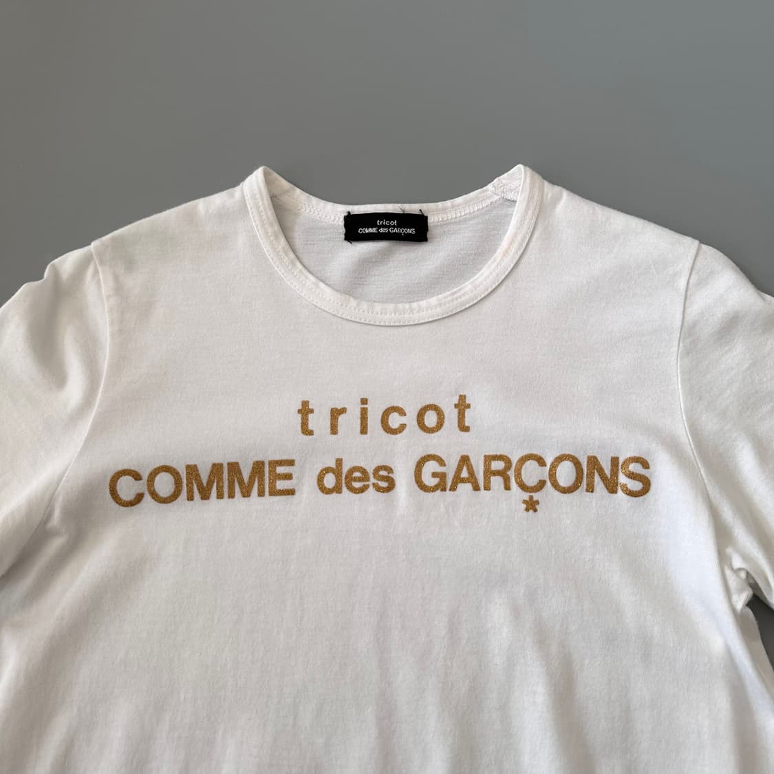트리콧꼼데가르송 comme des garcons 로고 반팔 티셔츠 상품이미지3