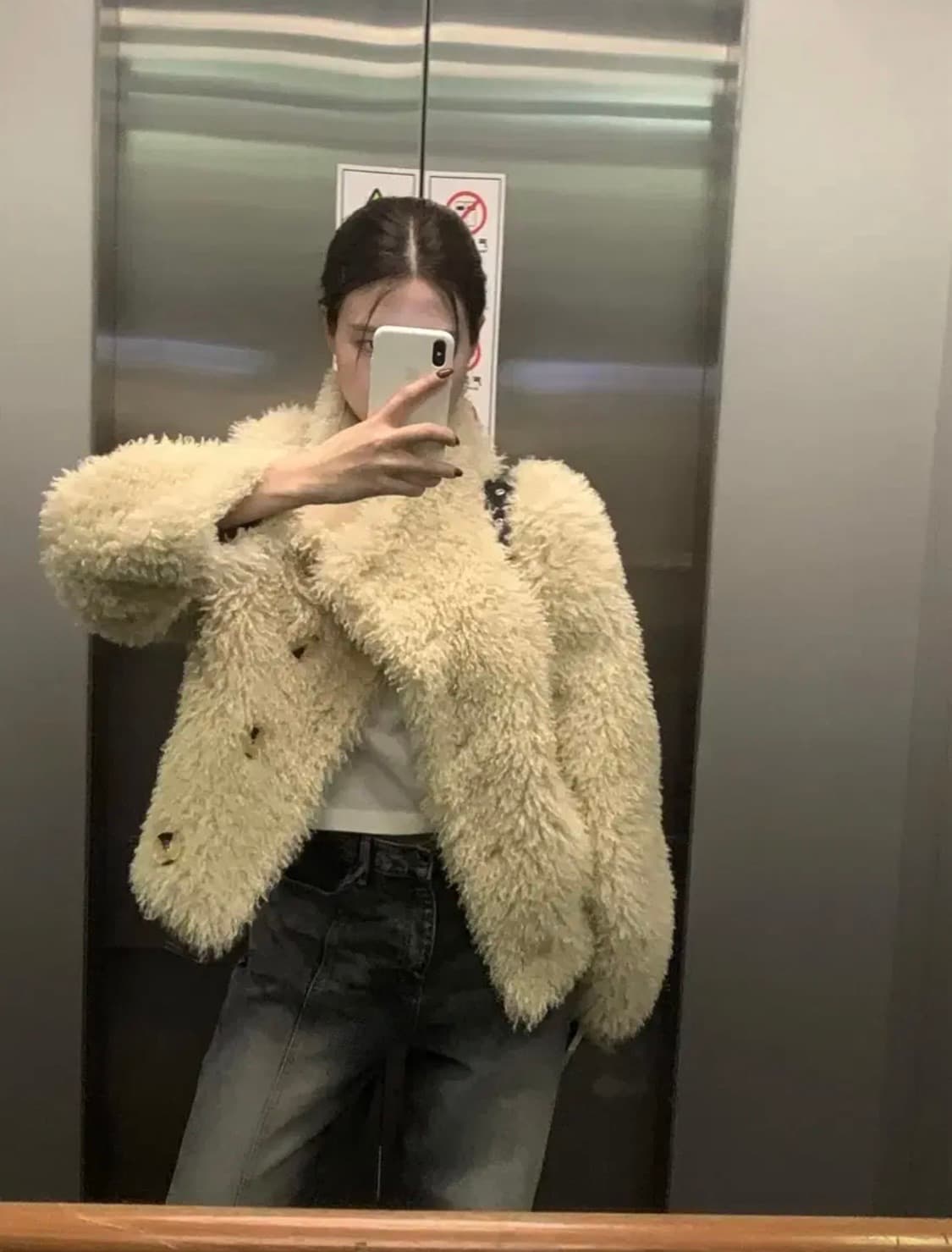 뽀글이 무스탕 겨울 퍼 자켓 상품이미지1