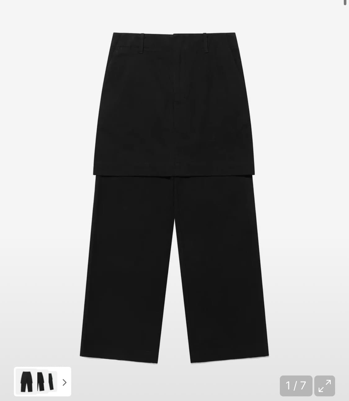 나이스고스트클럽 LAYERED SKIRT CHINO PANTS 상품이미지1