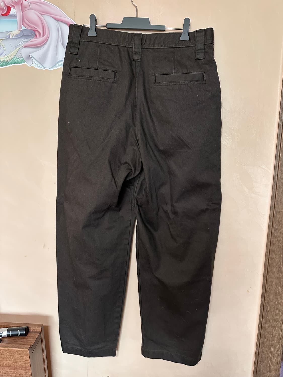 73사이즈/사이즈표첨부) 유니클로 U  와이드핏 치노팬츠 - 딥브라운 상품이미지4