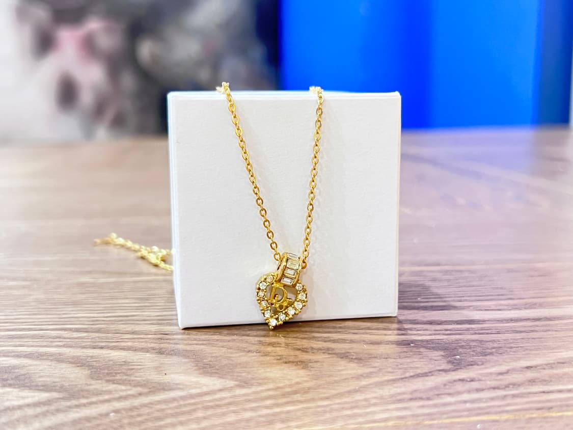 디올 빈티지 하트 펜던트 목걸이ෆ 상품이미지2