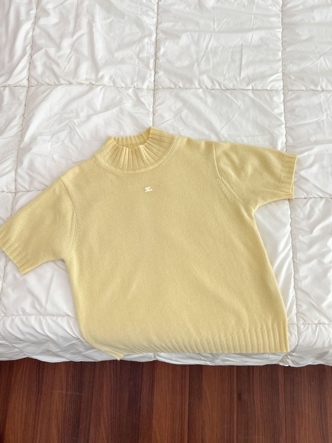 courreges / 꾸레쥬 옐로우 캐시미어 니트   상품이미지2