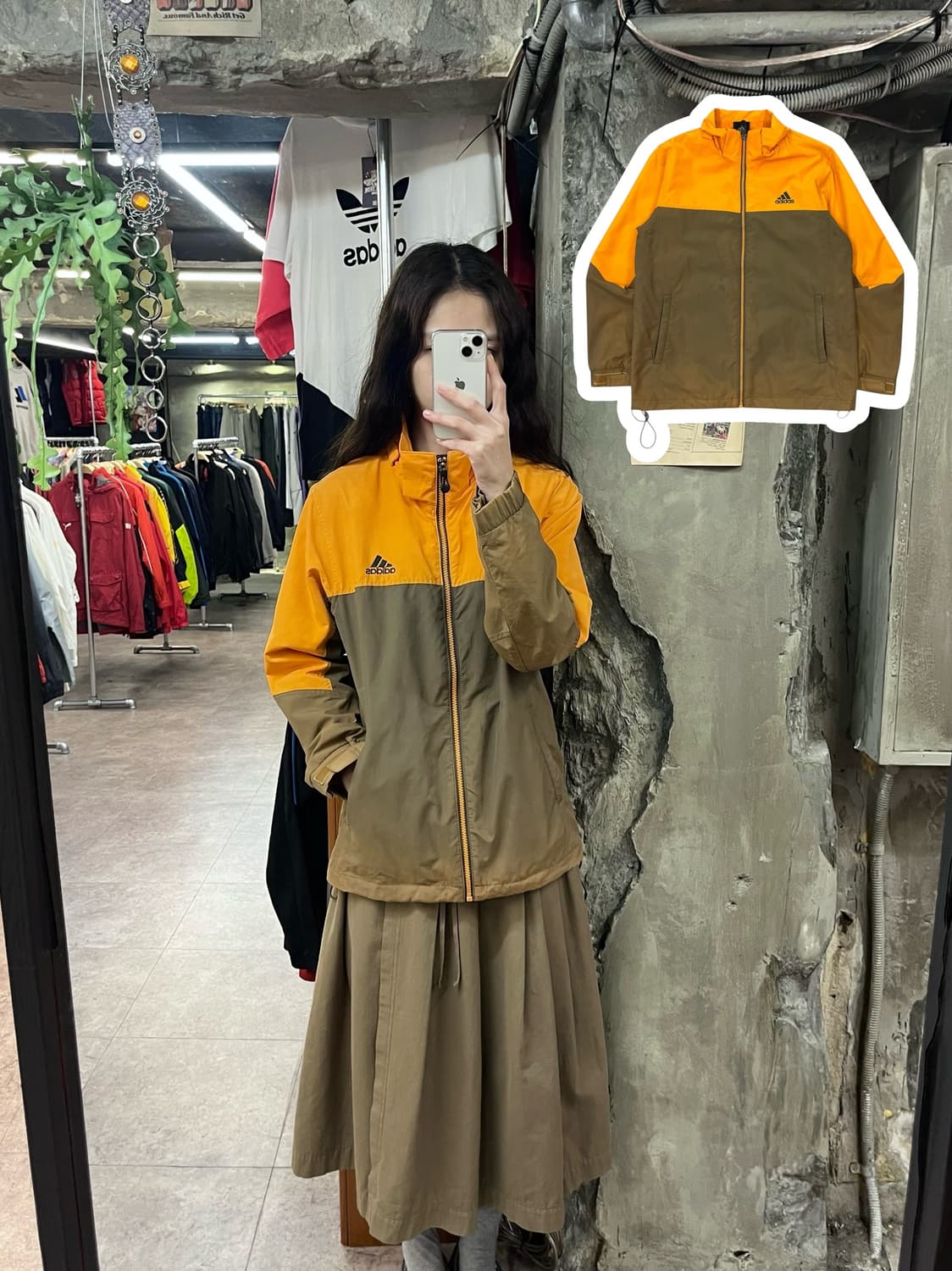 아디다스 바람막이 오렌지 90 #csz1738 상품이미지1