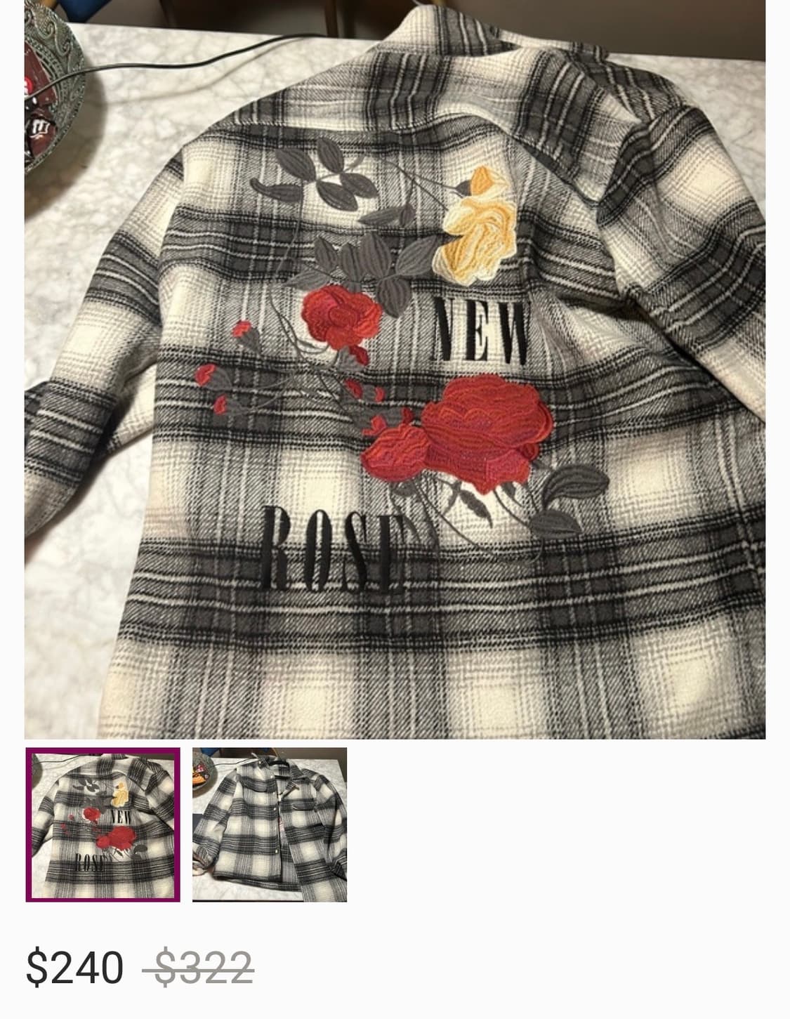 [105] 올세인츠 뉴로즈 플란넬 셔츠 상품이미지4