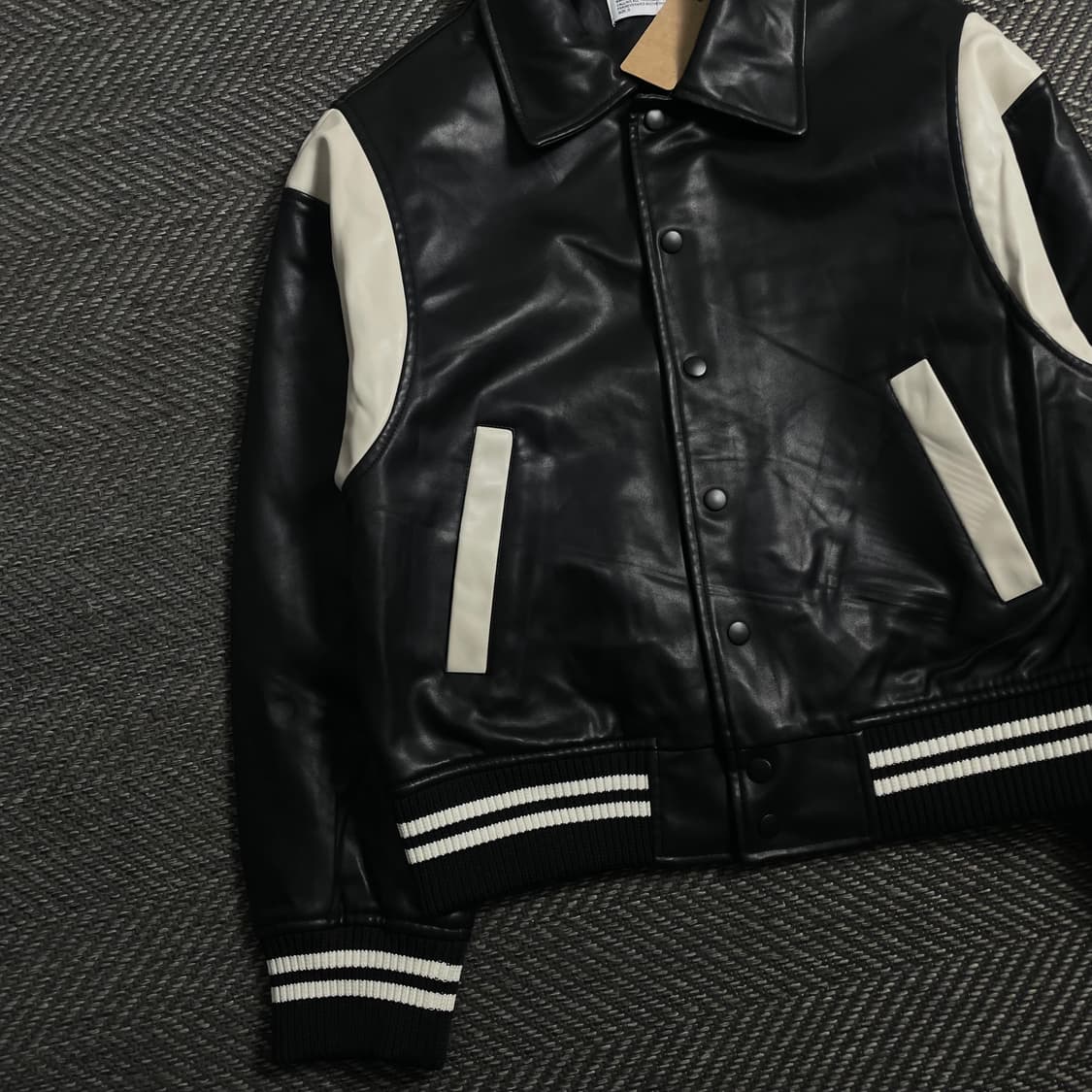 파르티멘토 버핑 레더 바시티 자켓y 4614 상품이미지3