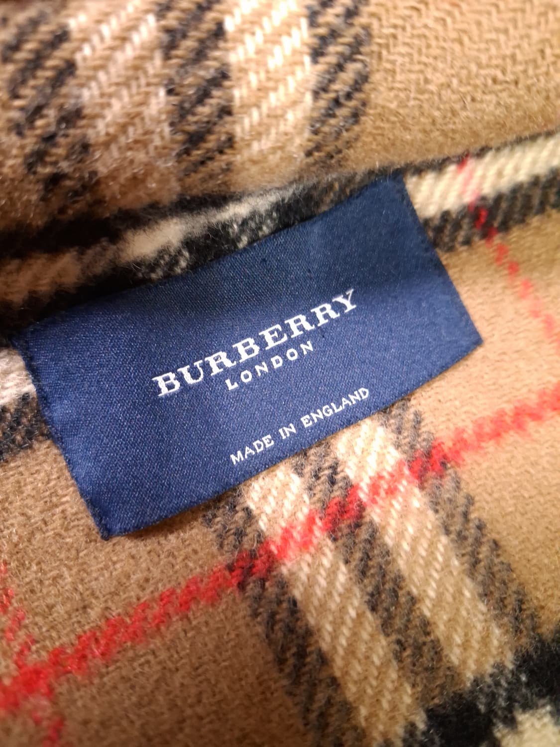 오리지날 영국제조 버버리 노바체크 더플 울 코트 상품이미지2