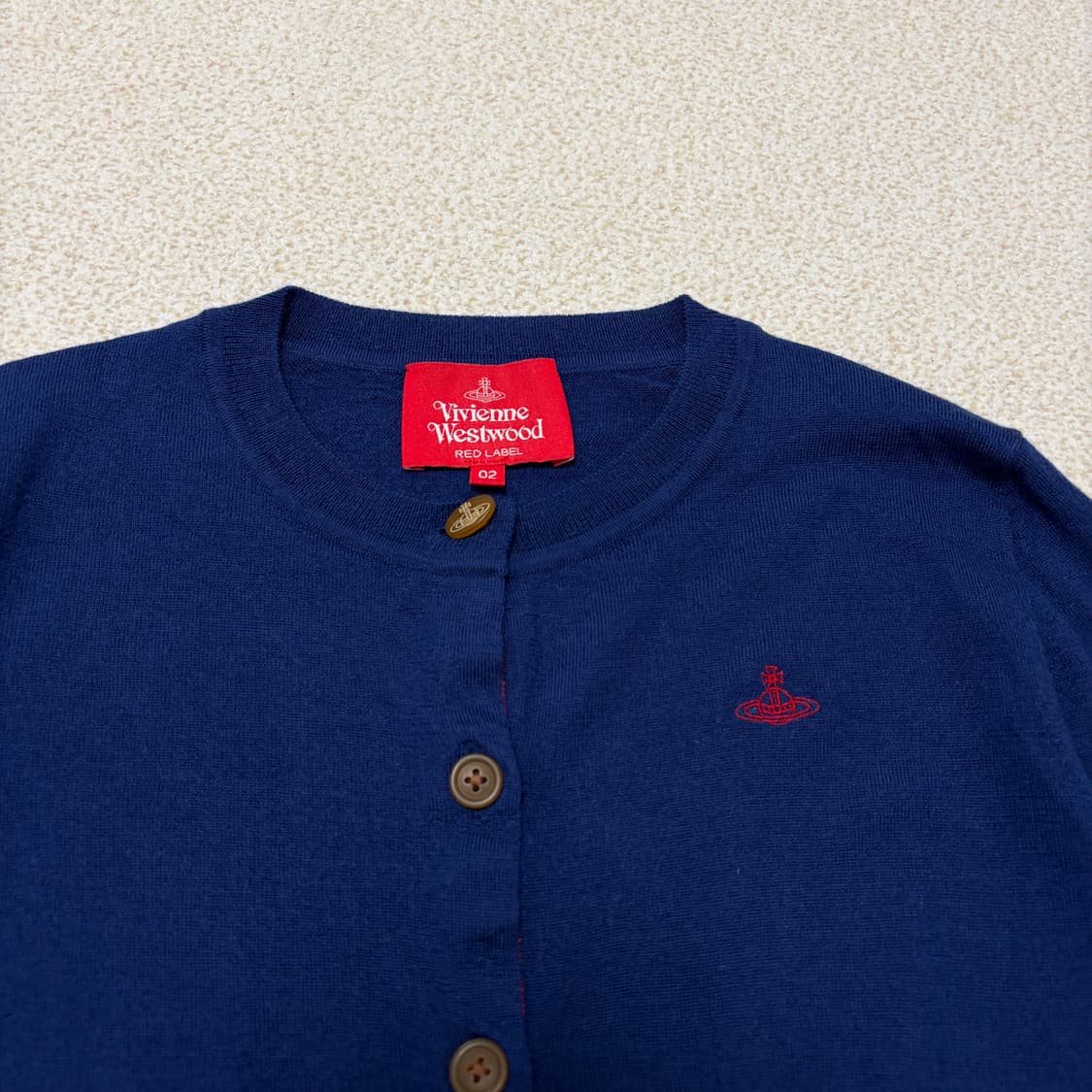 비비안웨스트우드 레드라벨 파인울 베이직 가디건 상품이미지7