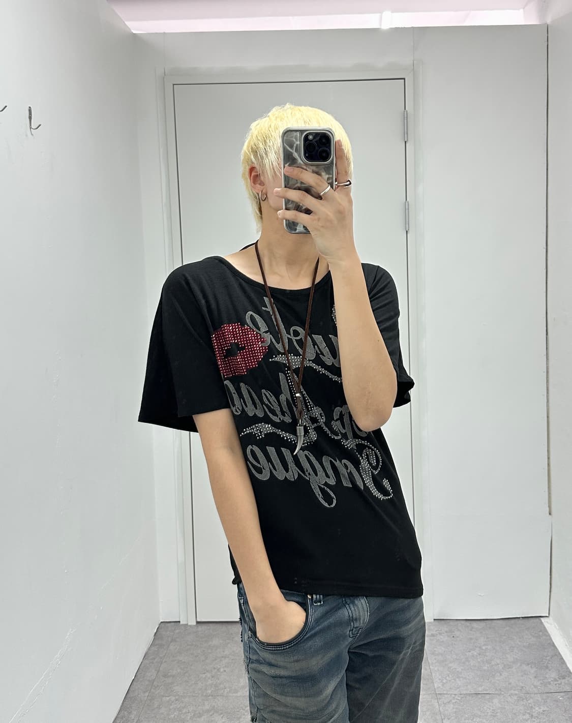 Joviality thanks biz asymmetric tee 상품이미지1