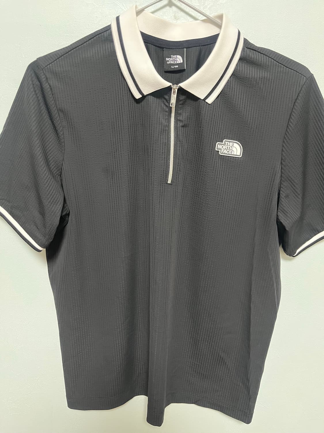 노스페이스  아이스필드 여성 블랙 PK 반팔 티셔츠 상품이미지1