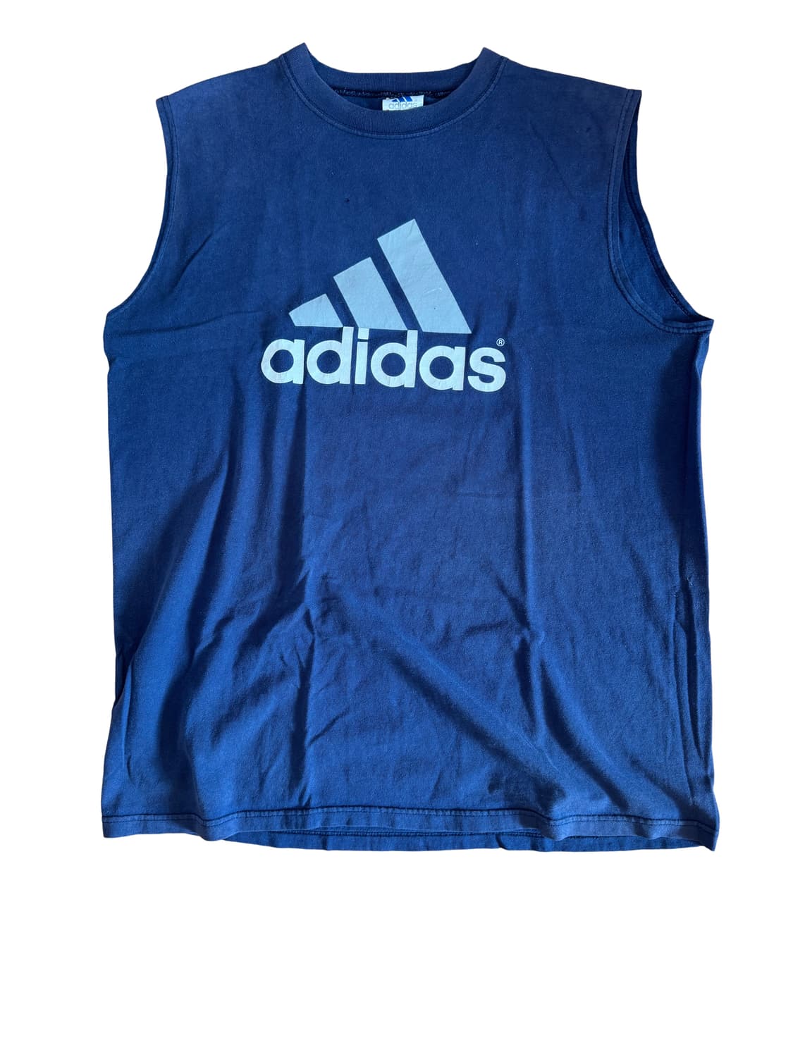 빈티지 페이디드 & 디스트레스드 아디다스 슬리브리스 티셔츠 상품이미지2