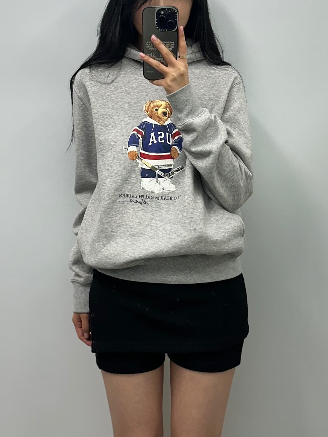 폴로 랄프로렌 신형 베어 그레이 후드티 상품이미지1