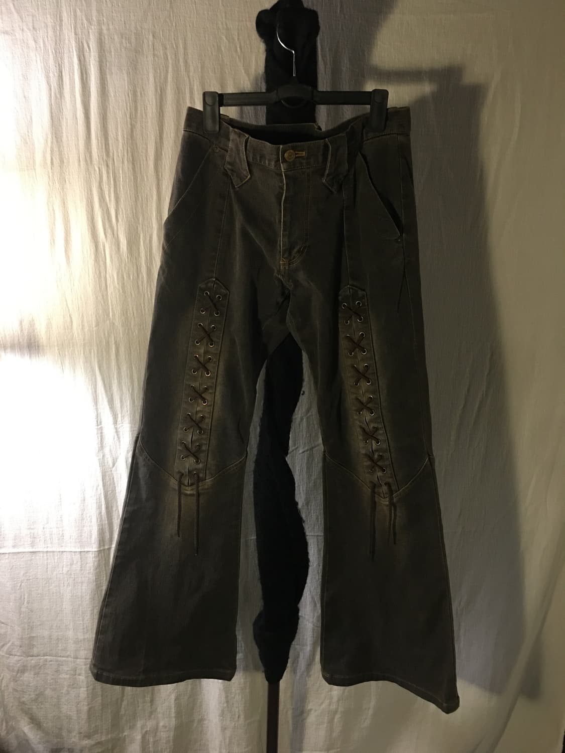 00’S Tornado Mart lace-up flared jeans 상품이미지2