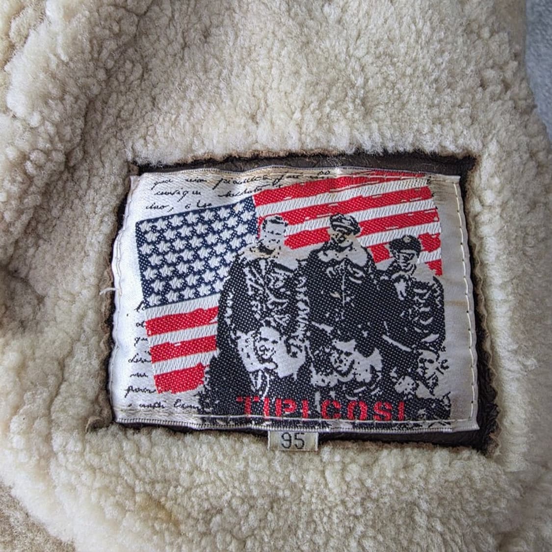 90s Archive 티피코시 오리지널 리얼 양가죽 B-3 무스탕 M 상품이미지7