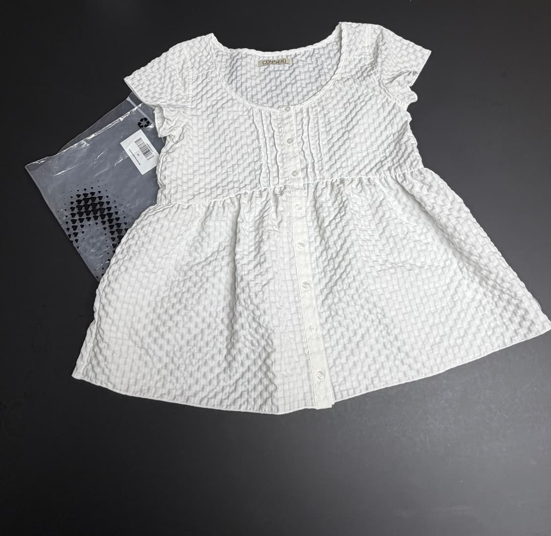 COYSEIO 코이세이오 PINTUCK BLOUSE WHITE  상품이미지8