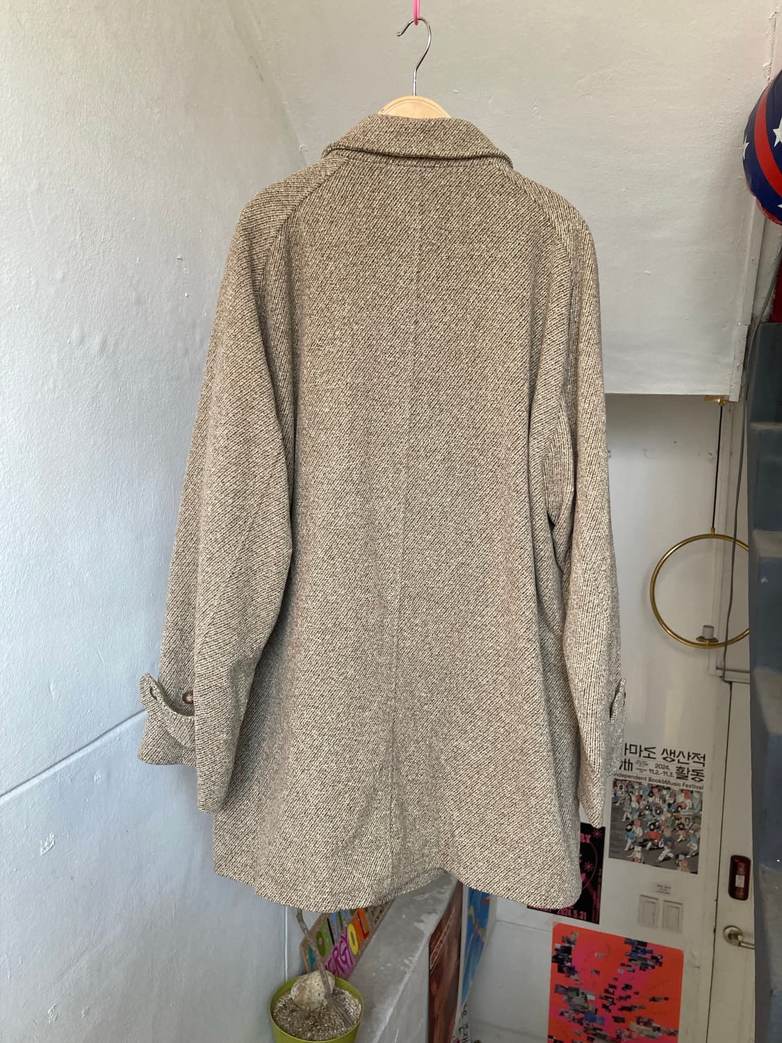 빈티지 에스닉 울 코트 상품이미지5